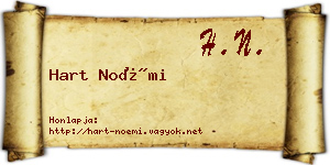 Hart Noémi névjegykártya